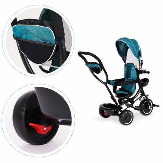 Tricicleta copii cu sezut rotativ Ecotoys JM-066-9 Verde Tricicleta copii cu sezut rotativ Ecotoys JM-066-9 Verde