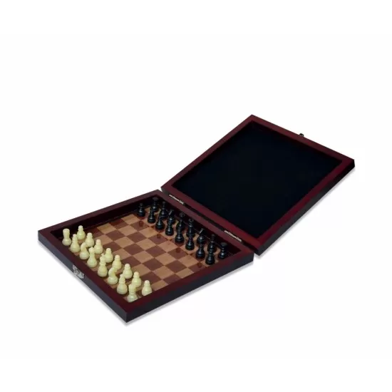Joc de sah magnetic in cutie de lemn - Noris Joc de sah magnetic in cutie de lemn - Noris