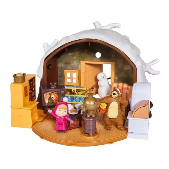 Set Masha and the Bear - Casuta de iarna a ursului Set Masha and the Bear - Casuta de iarna a ursului
