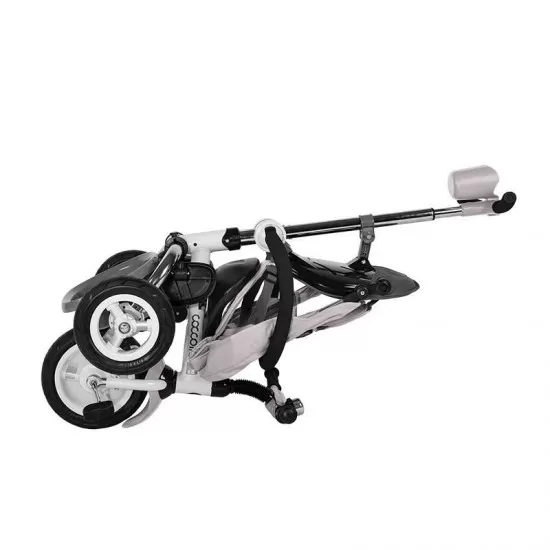 Tricicleta pliabila cu roti gonflabile Coccolle Urbio Air gri Tricicleta pliabila cu roti gonflabile Coccolle Urbio Air gri