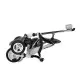Tricicleta pliabila cu roti gonflabile Coccolle Urbio Air gri Tricicleta pliabila cu roti gonflabile Coccolle Urbio Air gri