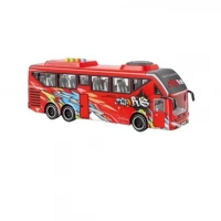 Autobuz cu sunete, lumini, functie usi deschise  27 cm rosu