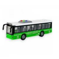 Autobuz interactiv pentru copii cu lumini si sunete 28 cm verde 