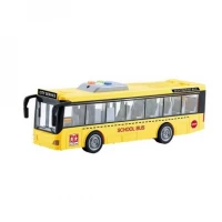 Autobuz scolar cu sunete, lumini si functie usi deschise scara 1:16