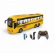 Autobuz scolar cu telecomanda, 4 functii directie, lumini, cablu USB, 29 cm