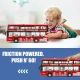 Autobuz supraetajat cu sunete, lumini si functie usi deschise 28 cm rosu
