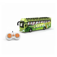 Autobuz turistic supraetajat cu telecomanda, 5 functii, lumini, USB, 17.5 cm
