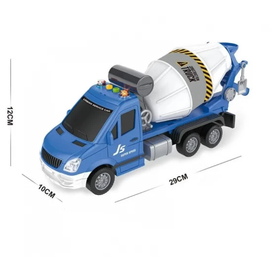 Betoniera cu sunete si lumini 29 cm albastru