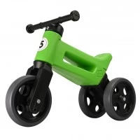 Bicicleta fara pedale cu cosulet pentru ghidon Funny Wheels Rider Sport 2 in 1 Verde