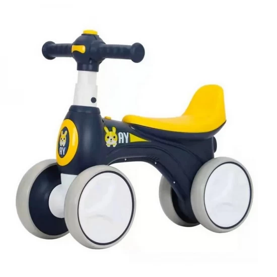 Bicicleta fara pedale cu roti silentioase Bunny albastru Bicicleta fara pedale cu roti silentioase Bunny albastru