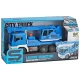 Camion cu macara, sunete, lumini, scara 1:16, albastru Camion cu macara, sunete, lumini, scara 1:16, albastru