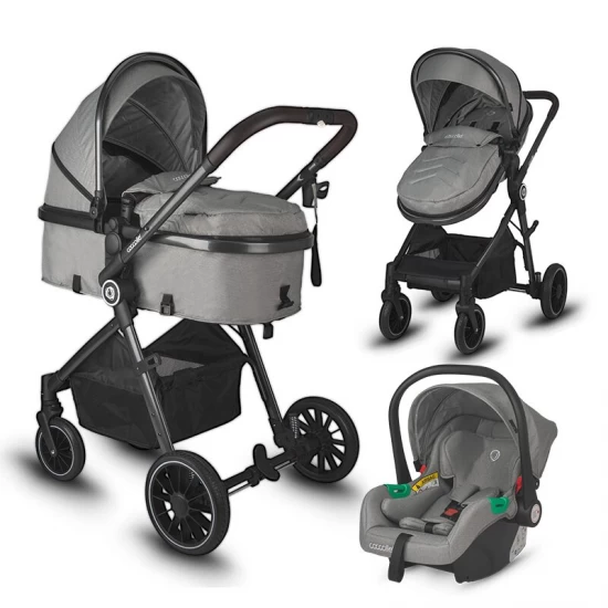 Carucior 3 in 1 transformabil Coccolle Ago Neutral grey
