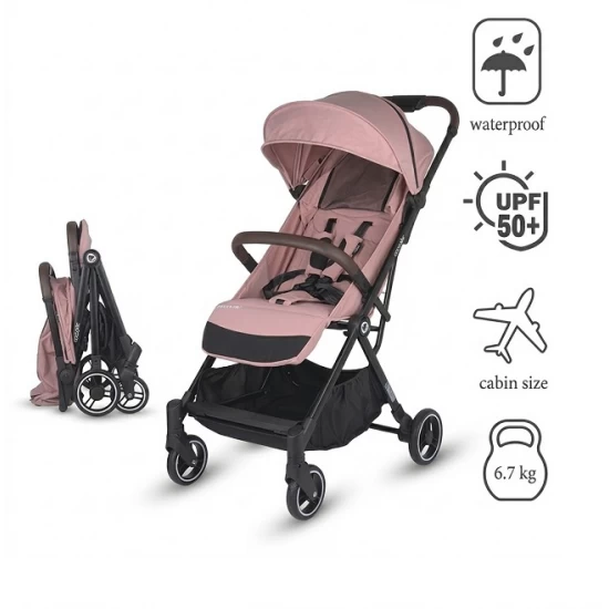 Carucior sport cu pliere automata si copertina UV50 Coccolle Melia Blush Rose