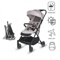 Carucior sport cu pliere automata si copertina cu protectie UV50 Coccolle Melia Pearl Mist