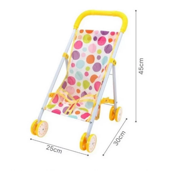 Carucior papusi pliabil Rainbow Dots galben