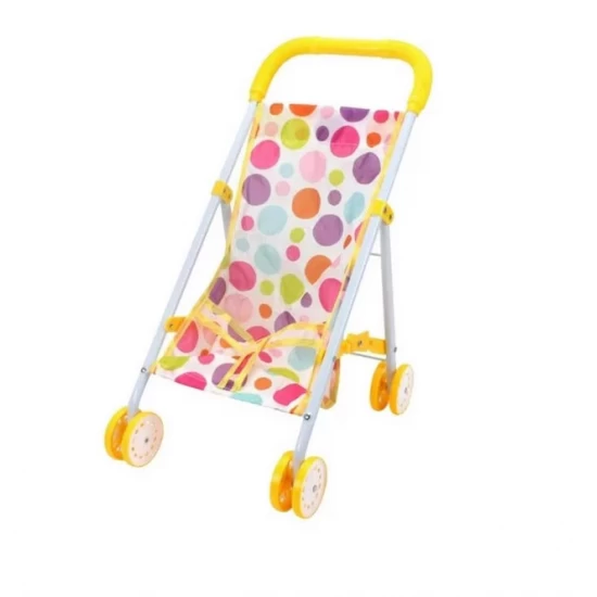 Carucior papusi pliabil Rainbow Dots galben