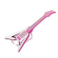 Chitara electrica pentru copii cu muzica si lumini 55 cm
