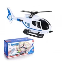 Elicopter de politie cu telecomanda, lumini si muzica