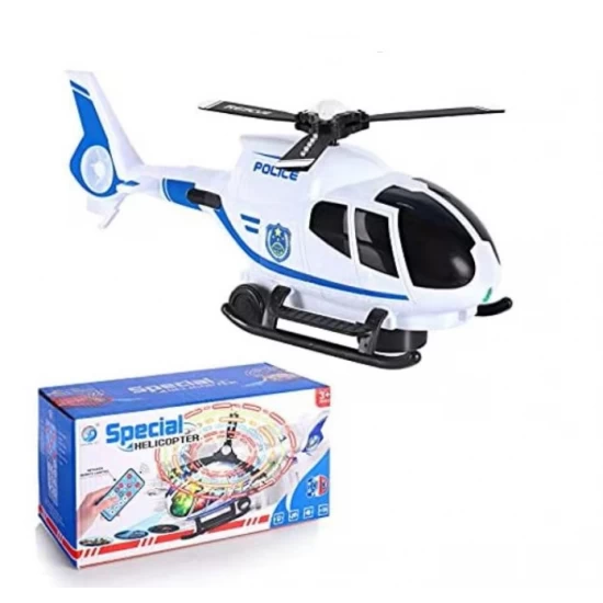 Elicopter de politie cu telecomanda, lumini si muzica Elicopter de politie cu telecomanda, lumini si muzica