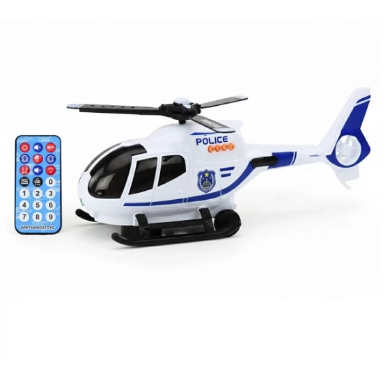 Elicopter de politie cu telecomanda, lumini si muzica Elicopter de politie cu telecomanda, lumini si muzica