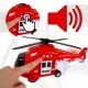 Elicopter de salvare cu sunete, lumini si proiectie scara 1:20 rosu Elicopter de salvare cu sunete, lumini si proiectie scara 1:20 rosu