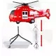 Elicopter de salvare cu sunete, lumini si proiectie scara 1:20 rosu Elicopter de salvare cu sunete, lumini si proiectie scara 1:20 rosu
