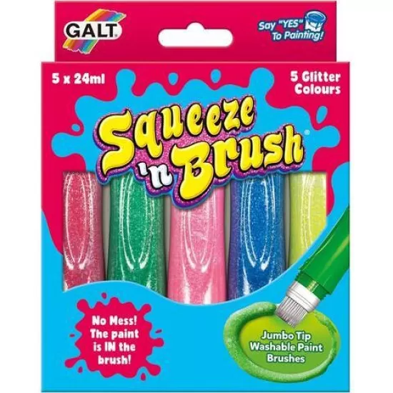Squeeze'n Brush - 5 culori cu sclipici