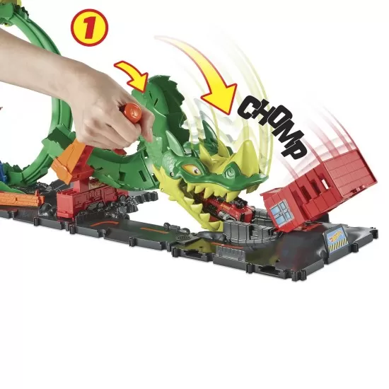 Cursa dragonului Hot Wheels City 
