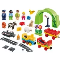 Playmobil 1.2.3 - Tren cu statie