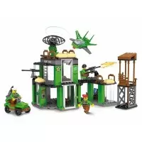 Set cuburi constructie Blocki My Army - Baza militara 251 piese