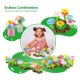 Joc educativ asamblare gradina cu flori in cutie depozitare 165 piese Joc educativ asamblare gradina cu flori in cutie depozitare 165 piese