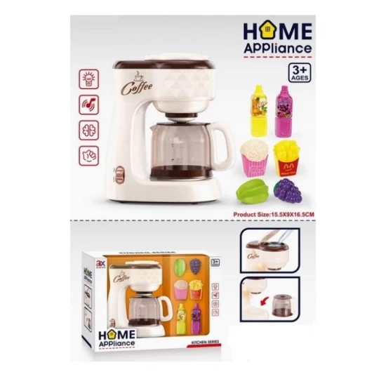 Jucarie aparat de cafea cu accesorii si functie curgere apa Jucarie aparat de cafea cu accesorii si functie curgere apa