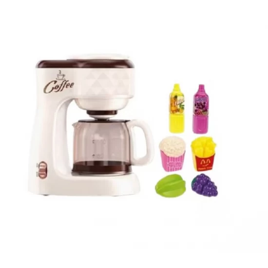 Jucarie aparat de cafea cu accesorii si functie curgere apa Jucarie aparat de cafea cu accesorii si functie curgere apa