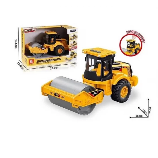 Jucarie compactor asfalt cu sunete si lumini 25 cm 
