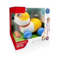 Jucarie de tras catelus cu muzica si lumini