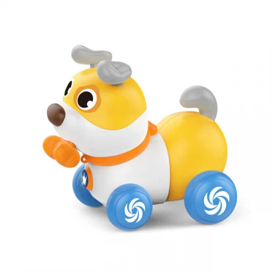 Jucarie de tras catelus cu muzica si lumini