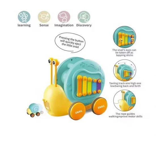 Jucarie de tras melc cu xilofon