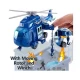 Elicopter politie cu sunete si lumini scara 1:20 albastru 