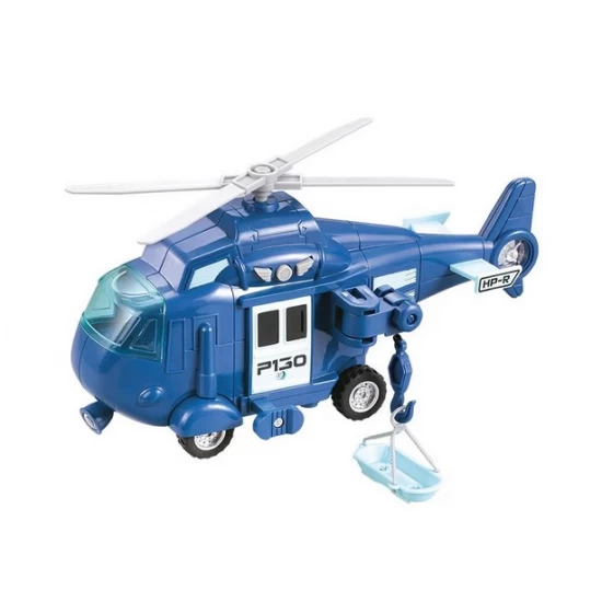 Elicopter politie cu sunete si lumini scara 1:20 albastru 