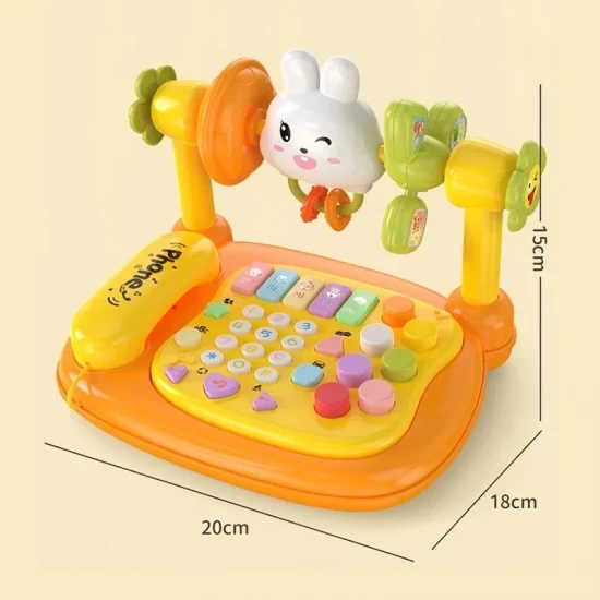 Jucarie interactiva bebelusi, centru de activitati cu telefon si pian, +18 luni Jucarie interactiva bebelusi, centru de activitati cu telefon si pian, +18 luni