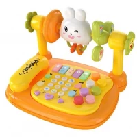 Jucarie interactiva bebelusi, centru de activitati cu telefon si pian, +18 luni