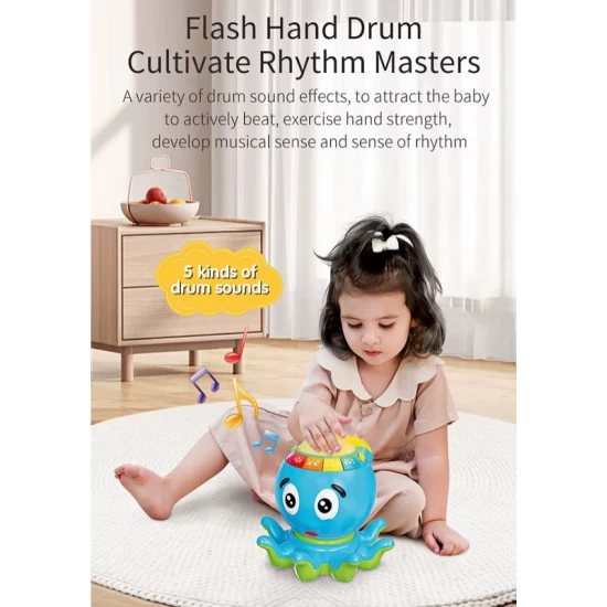 Jucarie interactiva Caracatita electrica cu lumini si muzica Jucarie interactiva Caracatita electrica cu lumini si muzica