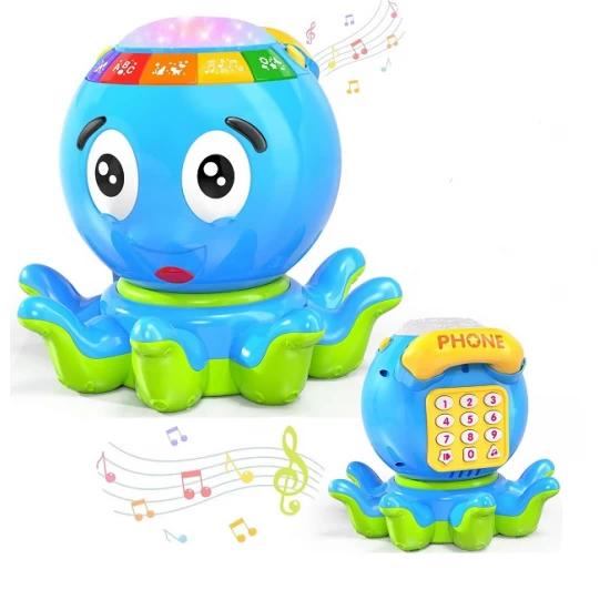 Jucarie interactiva Caracatita electrica cu lumini si muzica Jucarie interactiva Caracatita electrica cu lumini si muzica