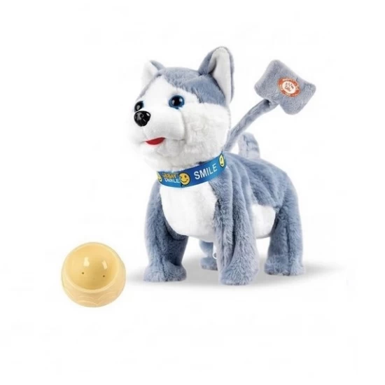 Jucarie interactiva de plus Catelus Husky