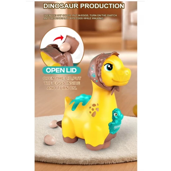 Jucarie interactiva mamica dinozaur cu oua, lumini si sunete Jucarie interactiva mamica dinozaur cu oua, lumini si sunete