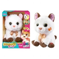 Jucarie interactiva pisicuta de plus cu functie inregistrare Plush Pet