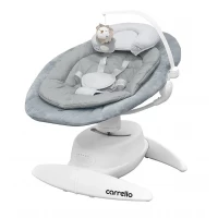 Leagan electric rotativ 360⁰ cu melodii, sunete și inclinare reglabila Carrello Mio Graphite Grey