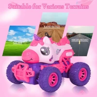 Masinuta cu telecomanda, lumini, functie spray Unicorn
