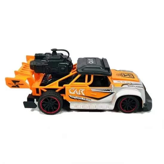 Masina cu telecomanda RC, 4 functii, lumini si efect de fum, scara 1:20