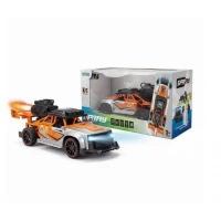 Masina cu telecomanda RC, 4 functii, lumini si efect de fum, scara 1:20